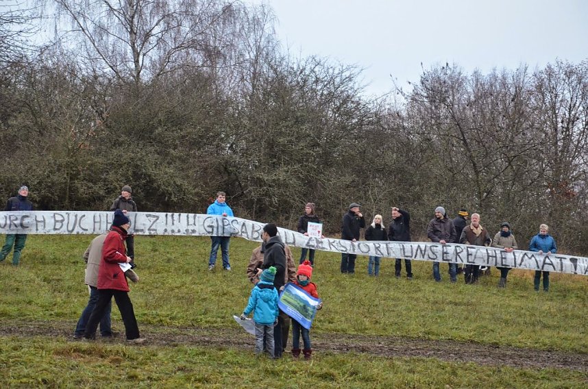Protest gegen Probebohrungen