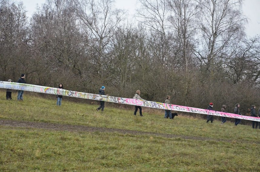 Protest gegen Probebohrungen