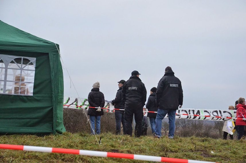 Protest gegen Probebohrungen
