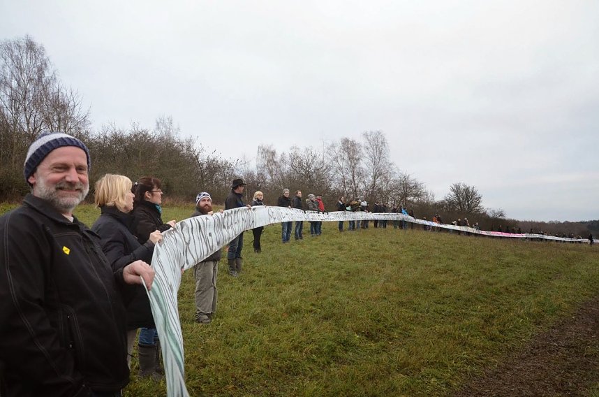 Protest gegen Probebohrungen
