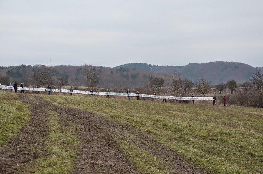 Protest gegen Probebohrungen