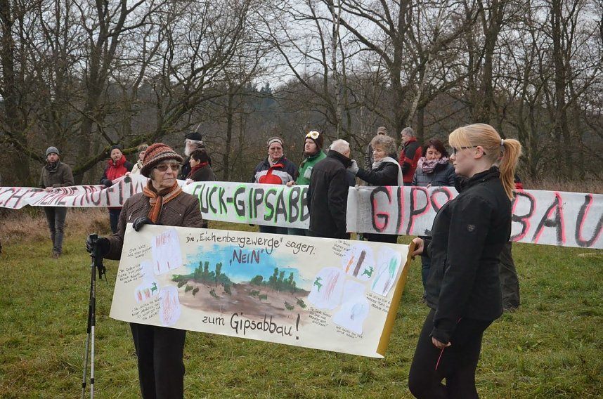 Protest gegen Probebohrungen