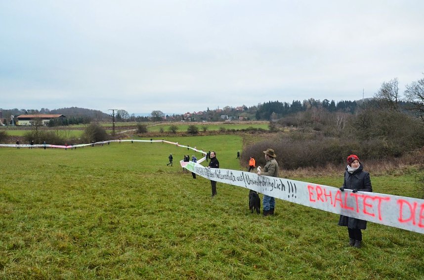 Protest gegen Probebohrungen