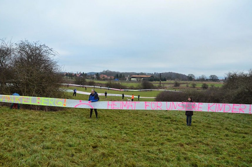 Protest gegen Probebohrungen