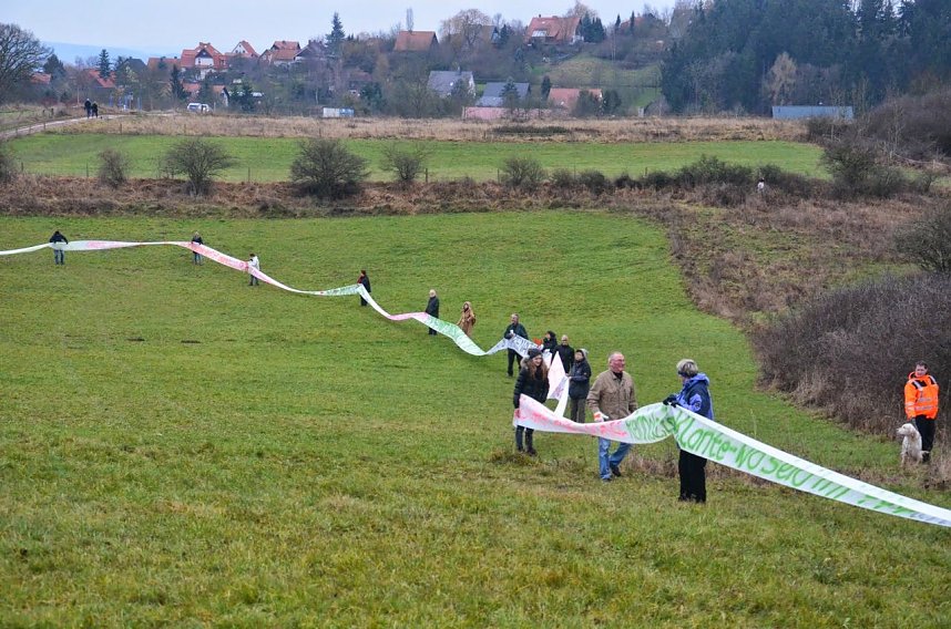 Protest gegen Probebohrungen