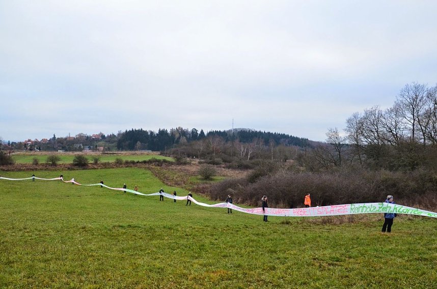 Protest gegen Probebohrungen