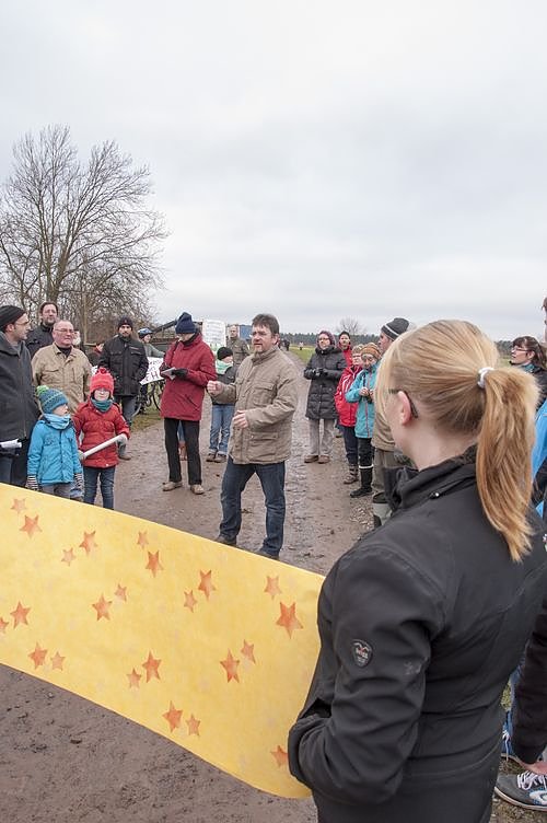 Protest gegen Probebohrungen