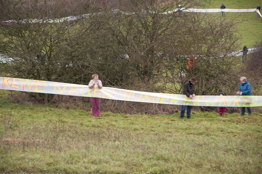 Protest gegen Probebohrungen