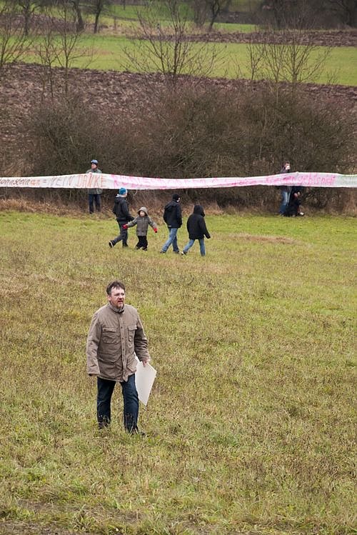 Protest gegen Probebohrungen