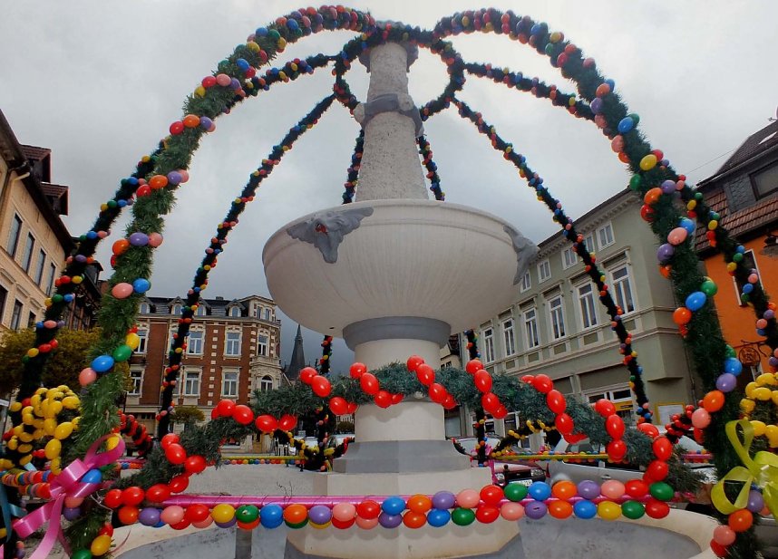 Osterbrunnen in Bleicherode 