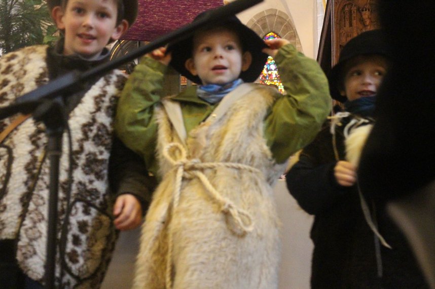 Im Nordh&auml;user Dom zeigte der &ouml;kumenische Kindergarten heute sein Krippenspiel