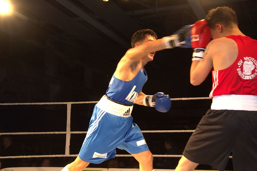 Boxnacht in der Ballspielhalle in Nordhausen
