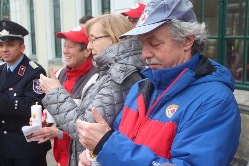 Das Friedenslicht aus Bethlehem ging heute auch in Nordhausen von Hand zu Hand