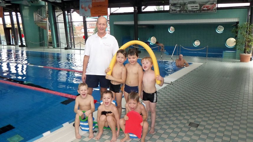 500. Kinderschwimmkurs im Badehaus Nordhausen