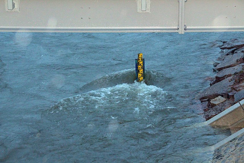 Derzeit 145 Zentimeter Bere-Pegel