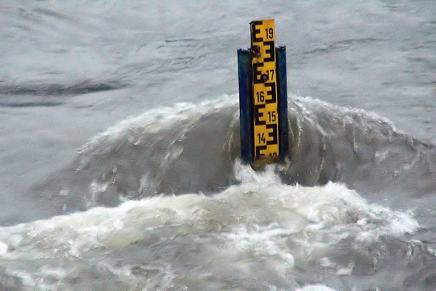 Derzeit 145 Zentimeter Bere-Pegel