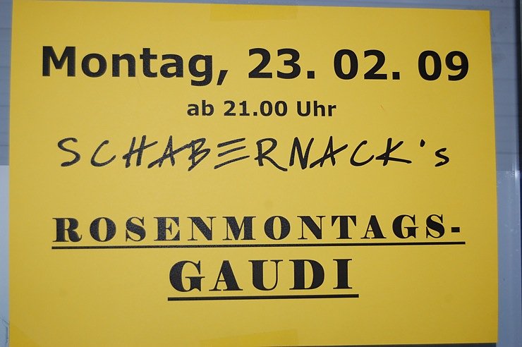 Rosenmontag Gaudi im Schabernack.nnz-City Scout on Tour