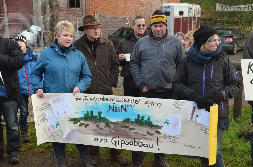 Protest gegen Probebohrungen