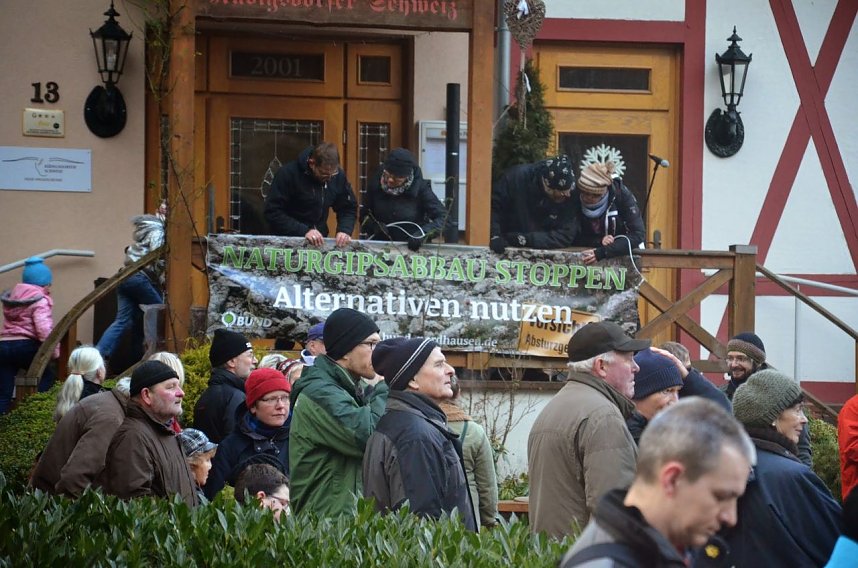 Protest gegen Probebohrungen
