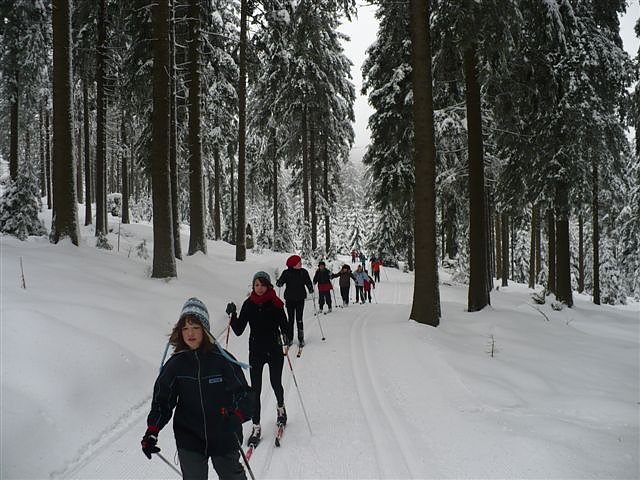Training im Schnee