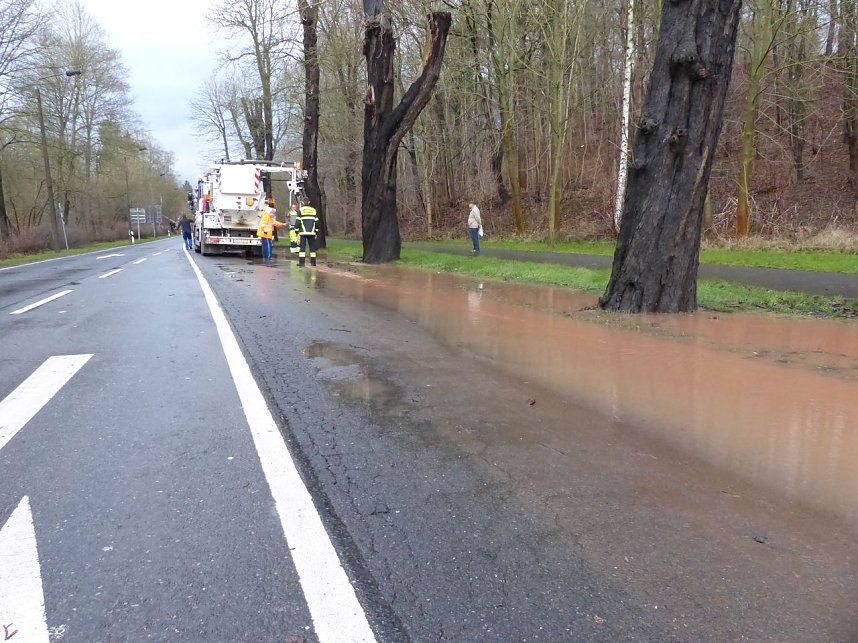 Parkallee &uuml;berflutet