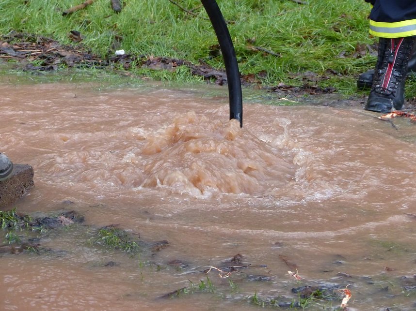 Parkallee &uuml;berflutet