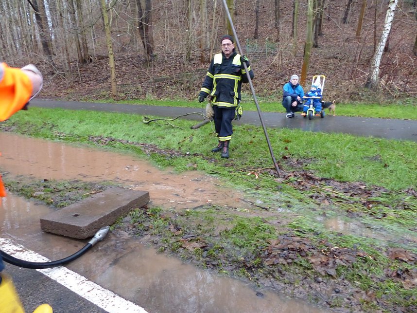 Parkallee &uuml;berflutet