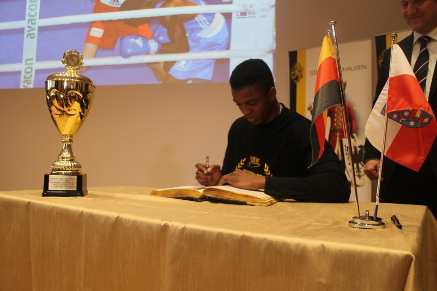 Die Boxer des Nordh&auml;user Sportvereins wurden heute im B&uuml;rgerhaus geehrt