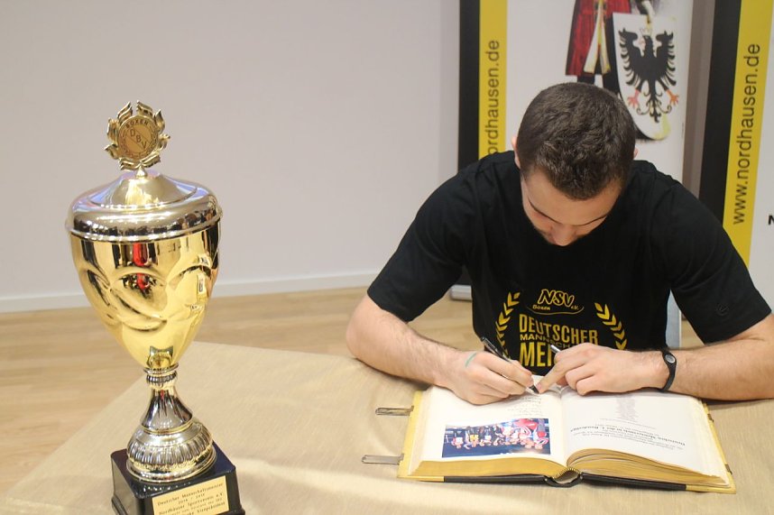 Die Boxer des Nordh&auml;user Sportvereins wurden heute im B&uuml;rgerhaus geehrt