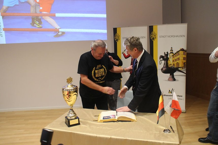 Die Boxer des Nordh&auml;user Sportvereins wurden heute im B&uuml;rgerhaus geehrt