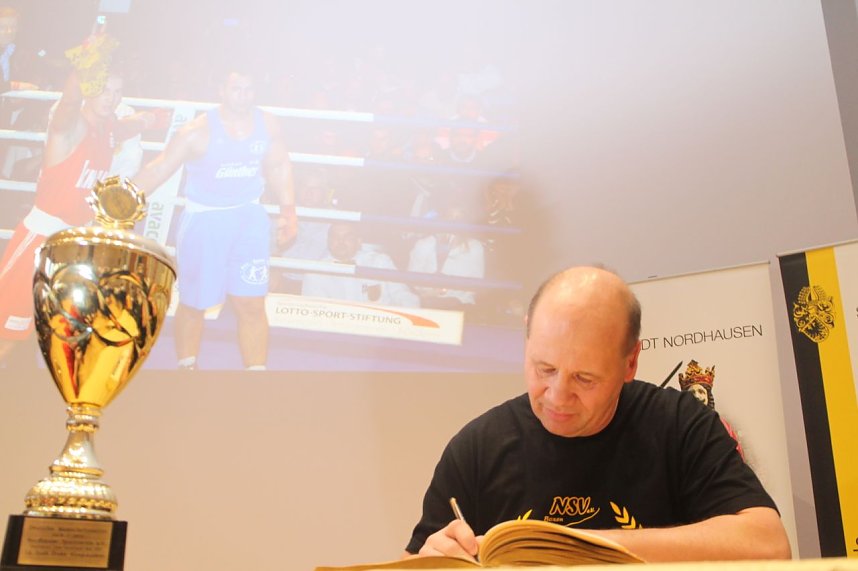 Die Boxer des Nordh&auml;user Sportvereins wurden heute im B&uuml;rgerhaus geehrt