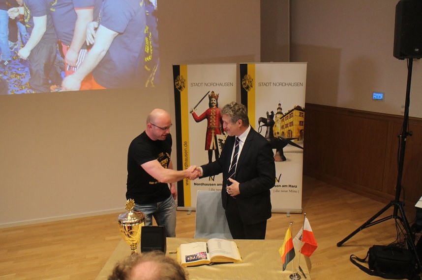 Die Boxer des Nordh&auml;user Sportvereins wurden heute im B&uuml;rgerhaus geehrt