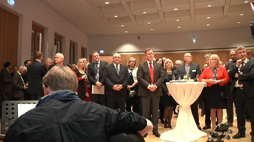 Im B&uuml;rgerhaus fand heute der Neujahrsempfang der Stadt Nordhausen und der Hochschule statt - als besonderer Gast konnte Ministerpr&auml;sident Ramelow begr&uuml;&szlig;t werden