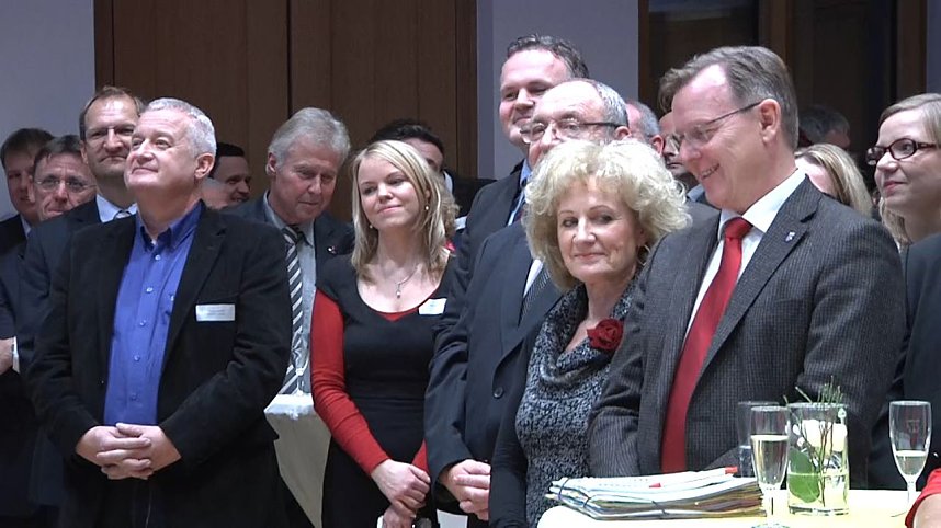Im B&uuml;rgerhaus fand heute der Neujahrsempfang der Stadt Nordhausen und der Hochschule statt - als besonderer Gast konnte Ministerpr&auml;sident Ramelow begr&uuml;&szlig;t werden