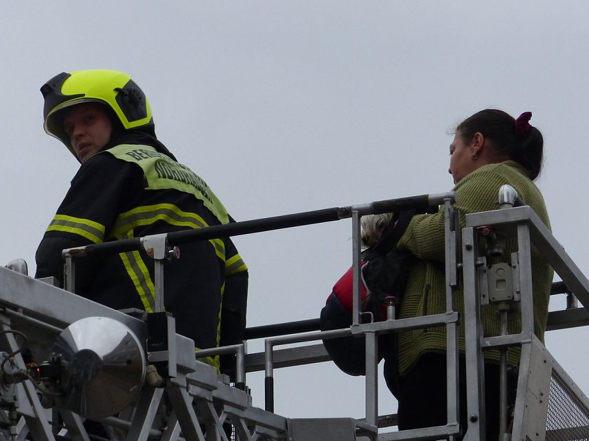 Kellerbrand in der Halleschen Stra&szlig;e