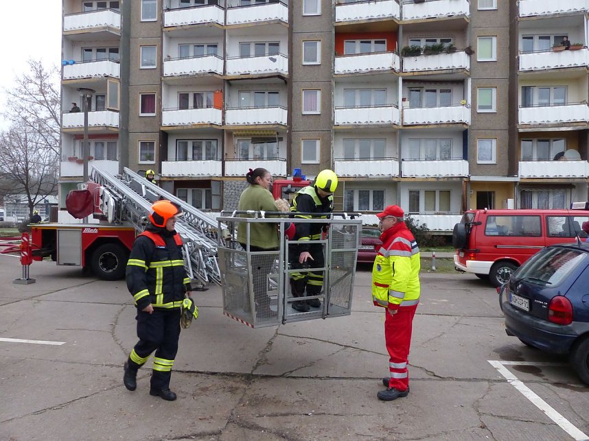 Kellerbrand in der Halleschen Stra&szlig;e