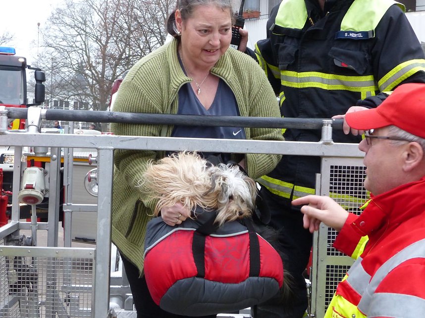 Kellerbrand in der Halleschen Stra&szlig;e