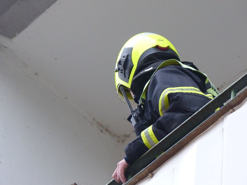 Kellerbrand in der Halleschen Stra&szlig;e