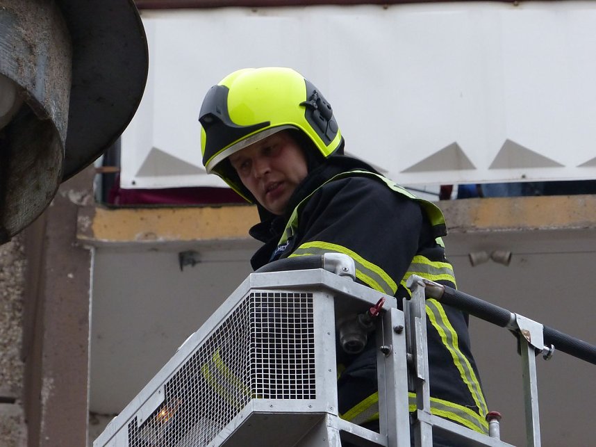 Kellerbrand in der Halleschen Stra&szlig;e