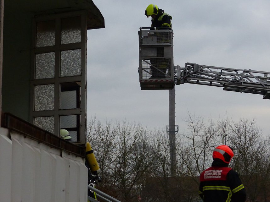 Kellerbrand in der Halleschen Stra&szlig;e