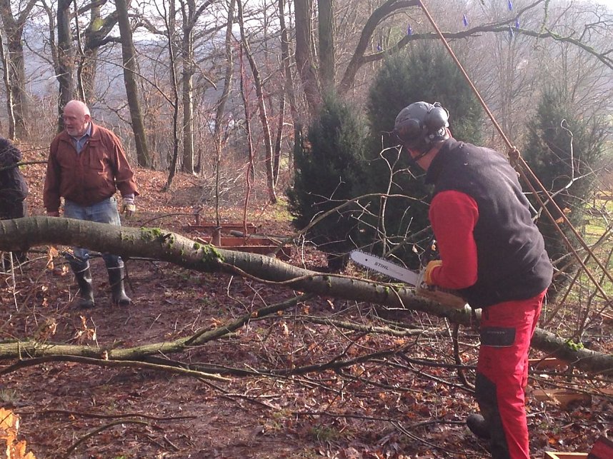 Einsatz im Ilfelder Ahornpark
