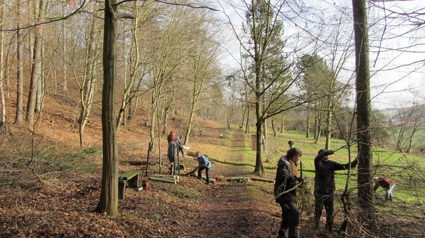 Einsatz im Ilfelder Ahornpark