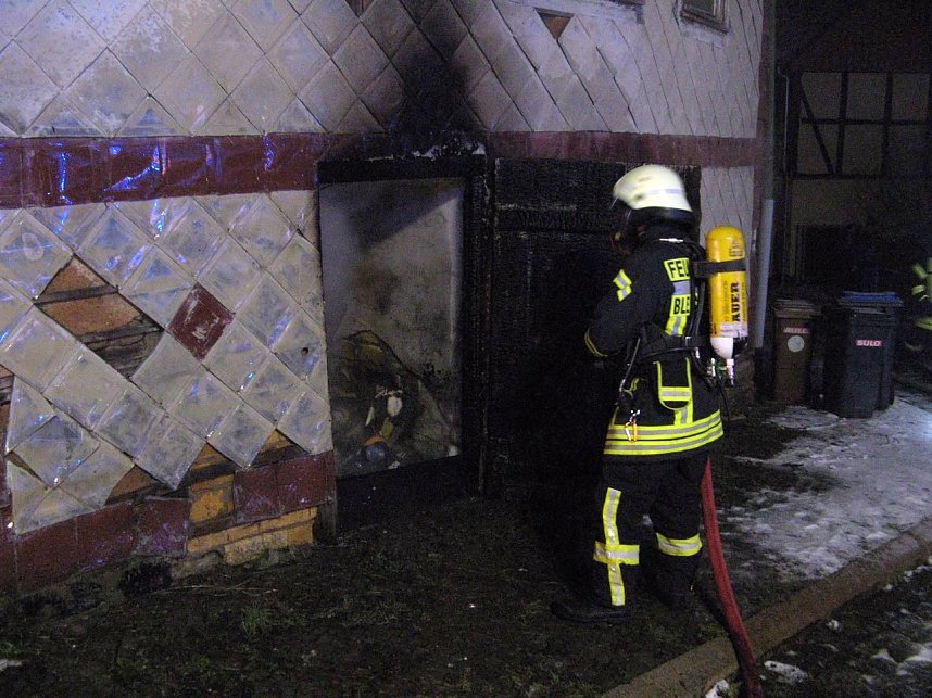 Brand in der Braustra&szlig;e in Bleicherode