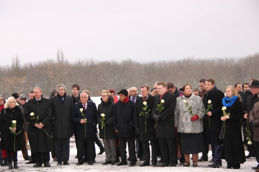 In der Gedenkst&auml;tte Buchenwald wurde heute auch der Opfer des Nationalsozialismus gedacht
