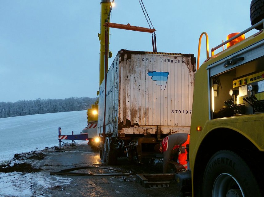 Letzte Arbeiten an der Unfallstelle