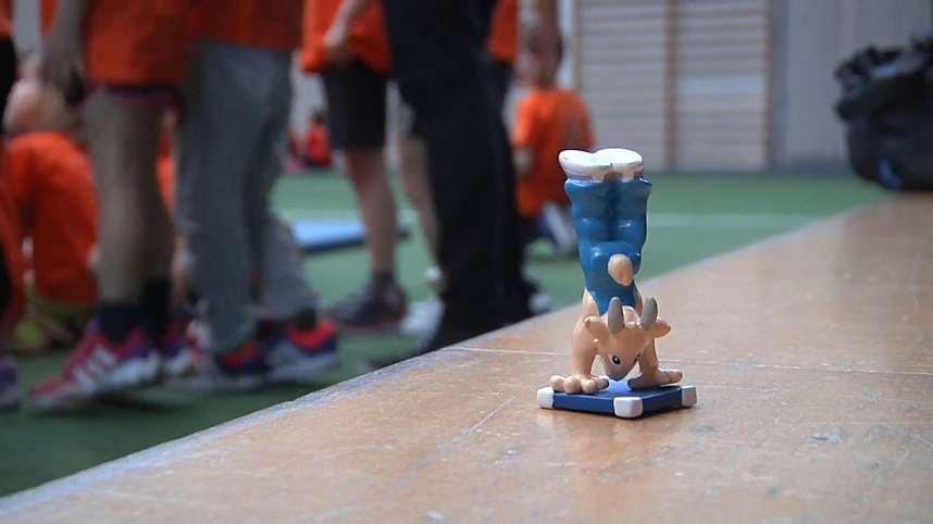 Kindergartensporttag in der Nordh&auml;user Wiedigsburghalle