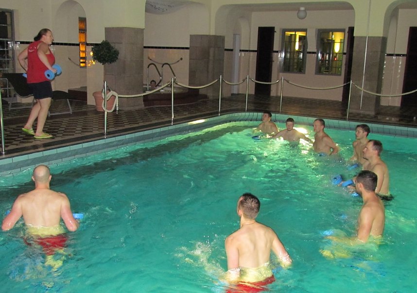 Vorbereitung im Wasser