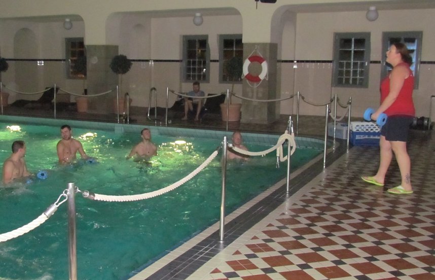 Vorbereitung im Wasser