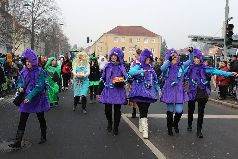 N&auml;rrinnen und Narren zogen durch Sondershausen (1)