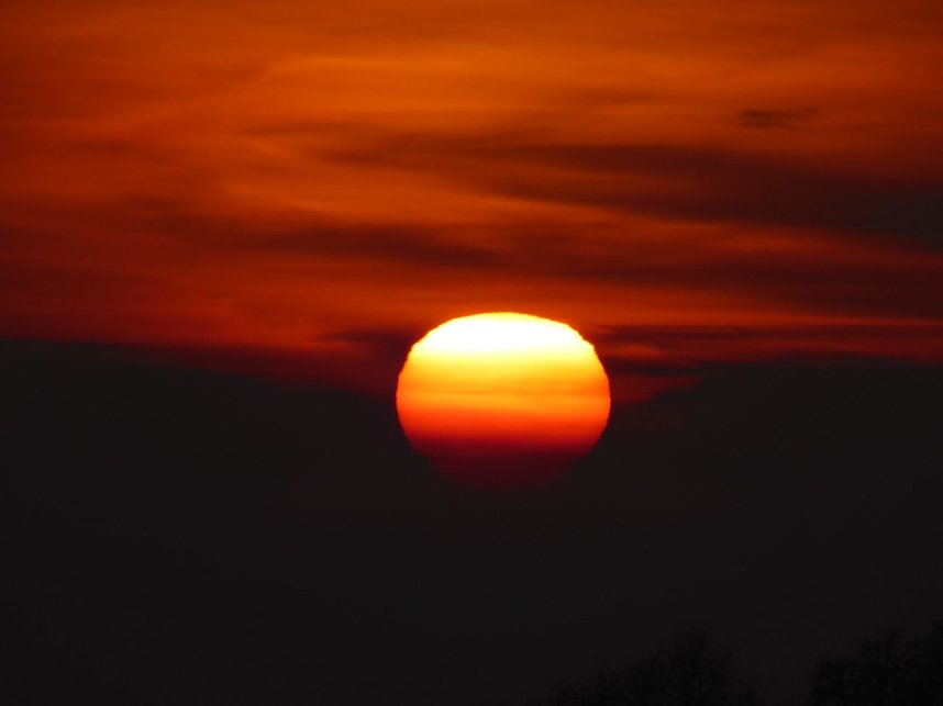Sonnenuntergang bei Beyernaumburg